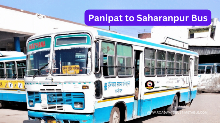 Panipat to Saharanpur Bus
