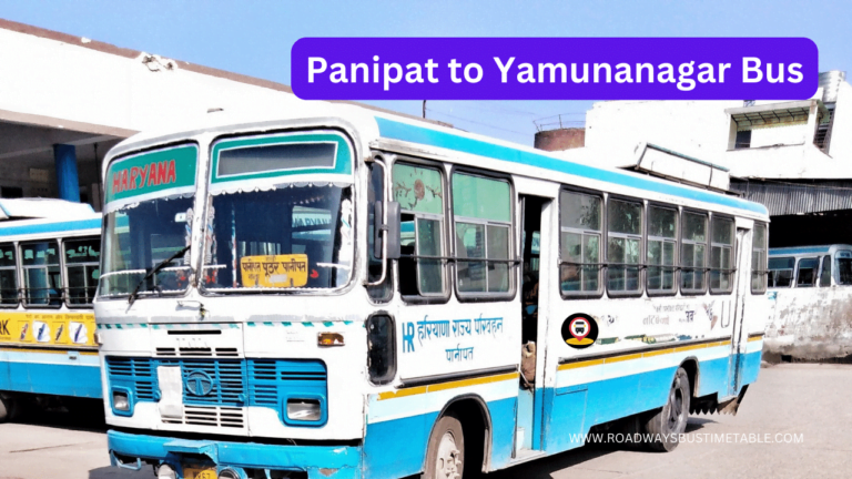 Panipat to Yamunanagar Bus