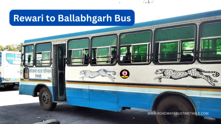 Rewari to Ballabhgarh Bus