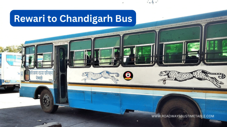 Rewari to Chandigarh Bus
