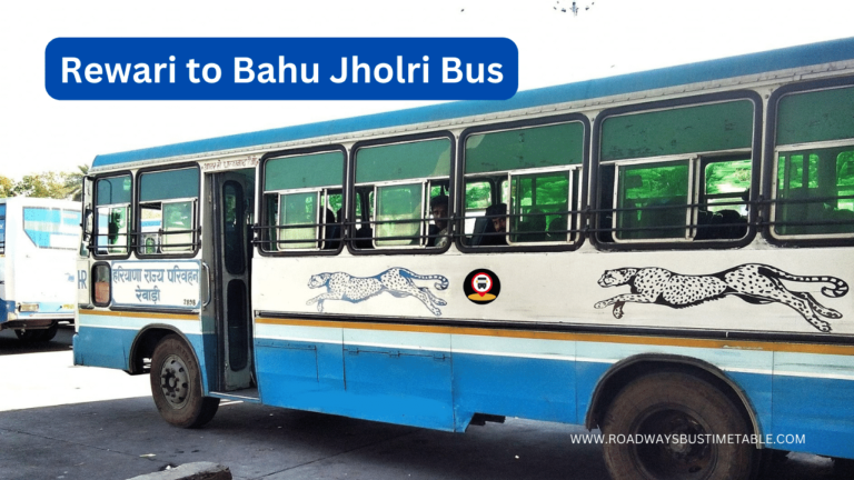 Rewari to Bahu Jholri Bus