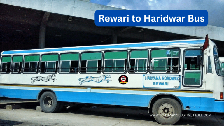 Rewari to Haridwar Bus