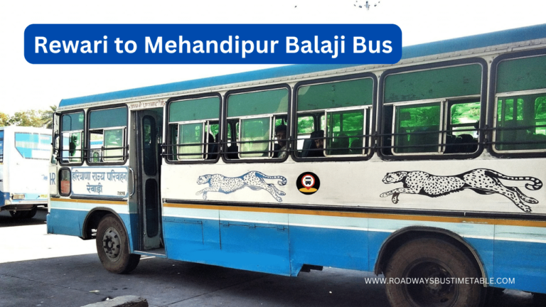 Rewari to Mehandipur Balaji Bus