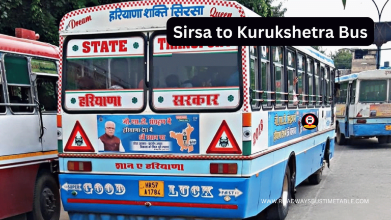 Sirsa to Kurukshetra Bus