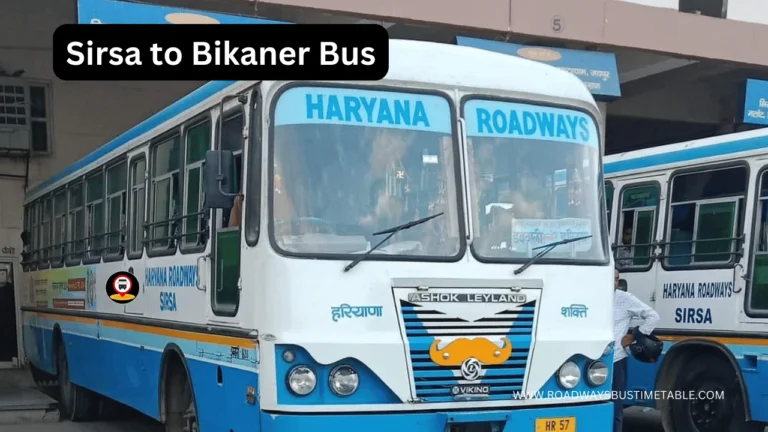 Sirsa to Bikaner Bus
