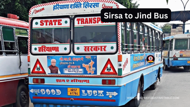 Sirsa to Jind Bus
