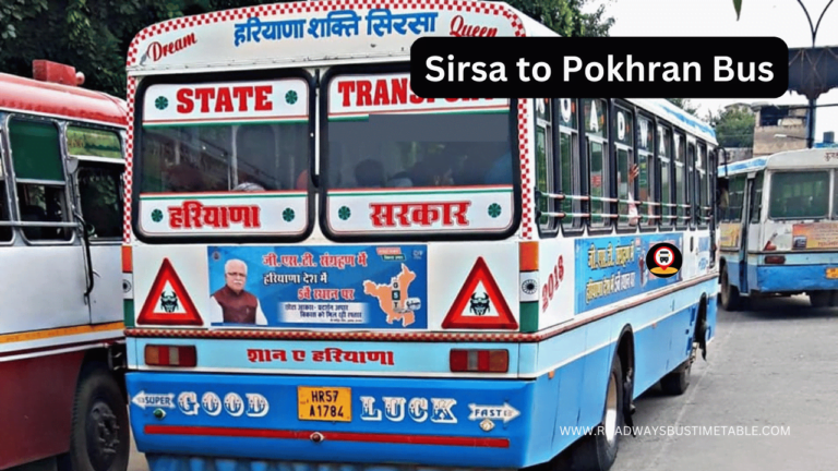 Sirsa to Pokhran Bus
