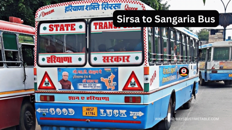Sirsa to Sangaria Bus