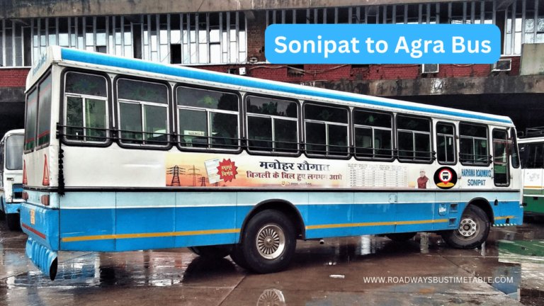 Sonipat to Agra Bus