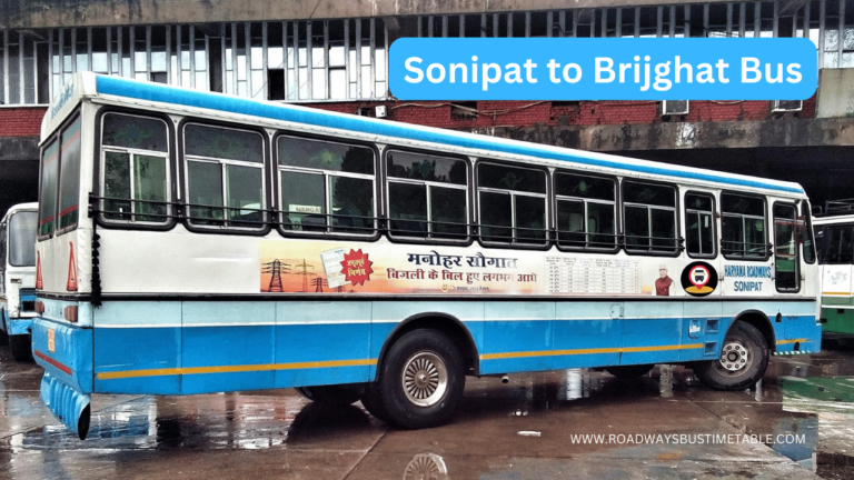 Sonipat to Brijghat Bus