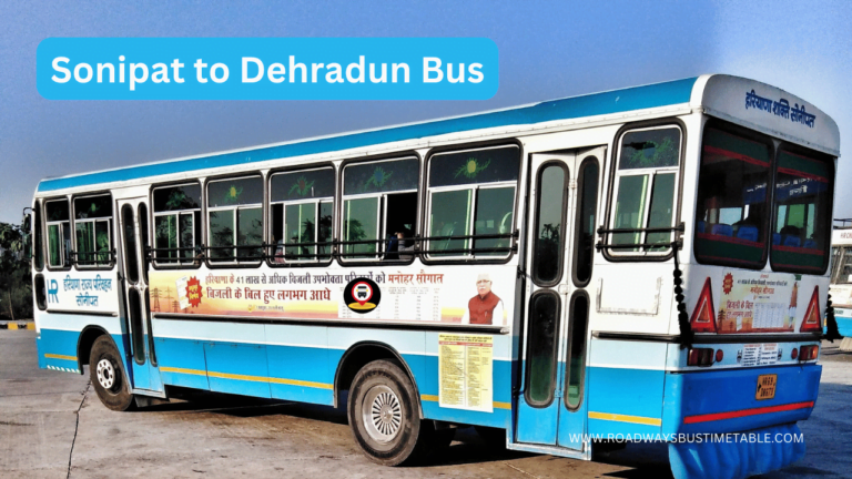 Sonipat to Dehradun Bus