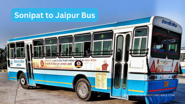 Sonipat to Jaipur Bus