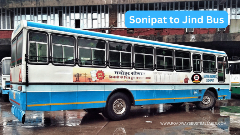 Sonipat to Jind Bus