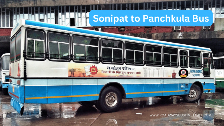 Sonipat to Panchkula Bus