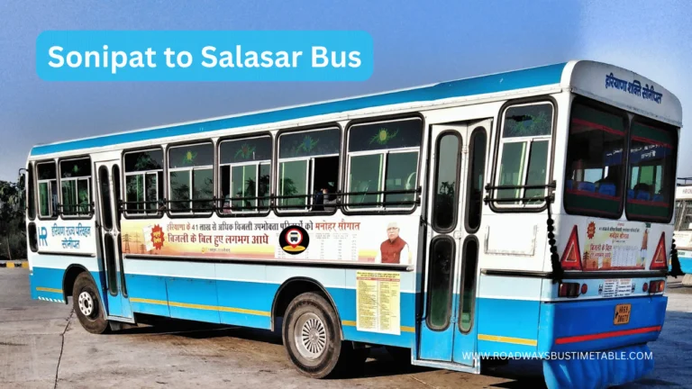 Sonipat to Salasar Bus