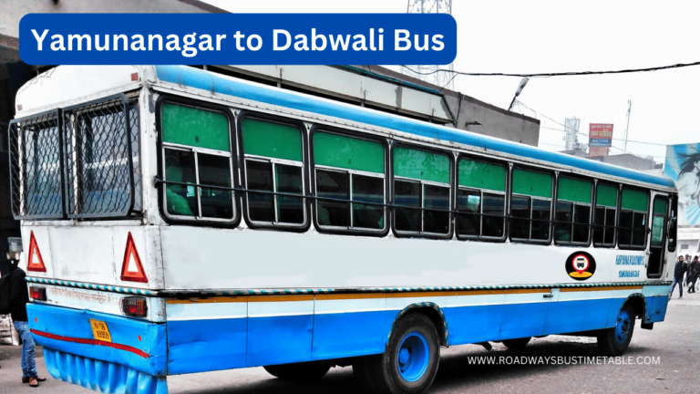 Yamunanagar to Dabwali Bus