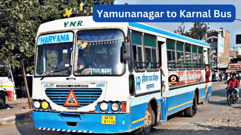 Yamunanagar to Karnal Bus